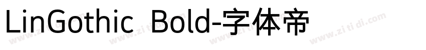 LinGothic Bold字体转换